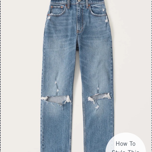 Abercrombie & Fitch Denim - Abercrombie 90s Straight UltraHigh Rise Jeans NWT